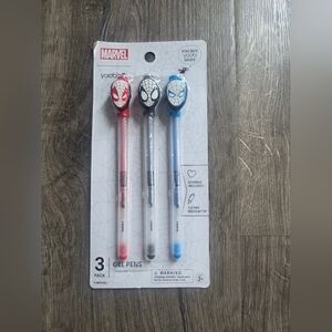 Marvel Yoobi Spider-Man Gel Pens 3pk - NEW
